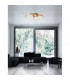 Leon Integrated LED Semi Flush Light Golden Leaf Aluminium LED 44W 2650Lm 3000K-2