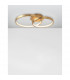 Leon Integrated LED Semi Flush Light Golden Leaf Aluminium LED 44W 2650Lm 3000K-3