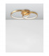 Leon Integrated LED Semi Flush Light Golden Leaf Aluminium LED 44W 2650Lm 3000K-4