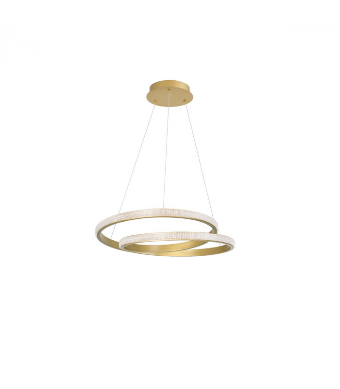 Grania Integrated LED Pendant Ceiling Light Dimmable Matt Gold Aluminium LED 25W 1900Lm 3000K-1