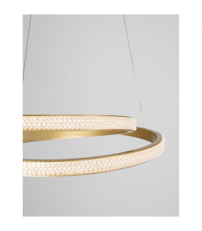 Grania Integrated LED Pendant Ceiling Light Dimmable Matt Gold Aluminium LED 25W 1900Lm 3000K-5