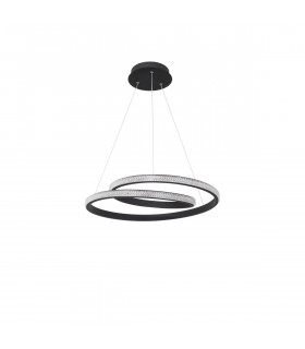Grania Integrated LED Pendant Ceiling Light Dimmable Sandy Black Aluminium LED 25W 1900Lm 3000K-1