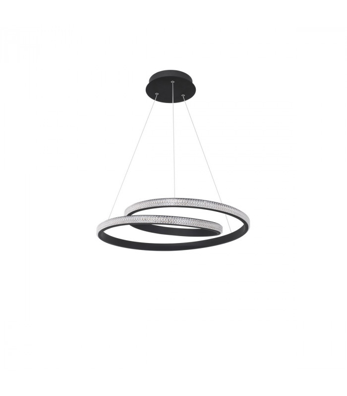 Grania Integrated LED Pendant Ceiling Light Dimmable Sandy Black Aluminium LED 25W 1900Lm 3000K-1
