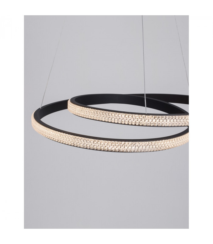 Grania Integrated LED Pendant Ceiling Light Dimmable Sandy Black Aluminium LED 25W 1900Lm 3000K-5