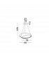 Grania Integrated LED Pendant Ceiling Light Dimmable Sandy Black Aluminium LED 25W 1900Lm 3000K-6