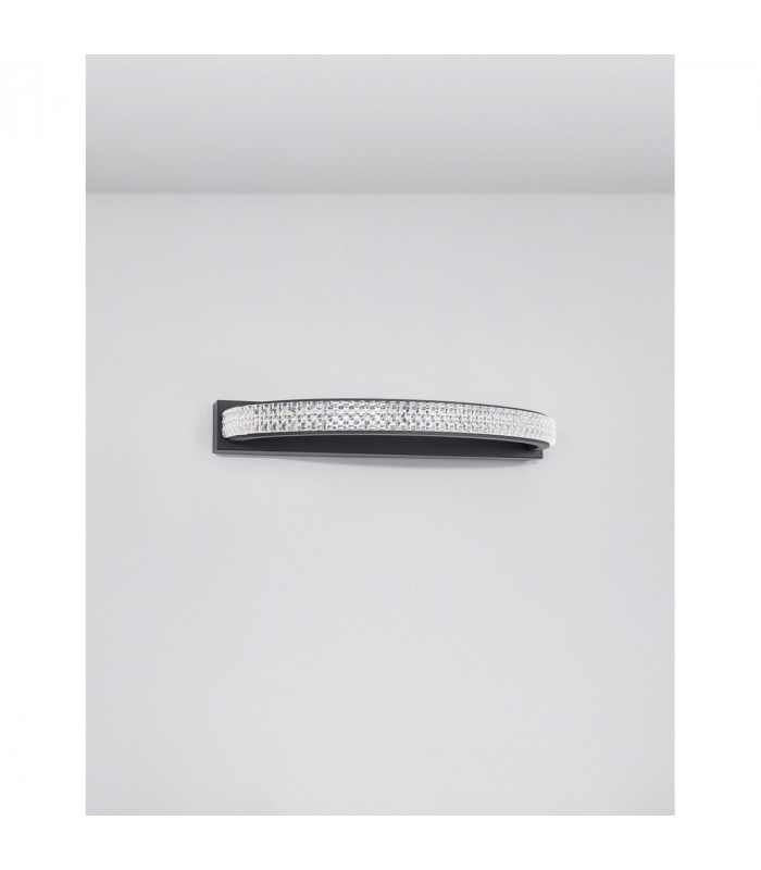 Grania Integrated LED Wall Lamp Sandy Black Aluminium LED 6.5W 400Lm 3000K-3