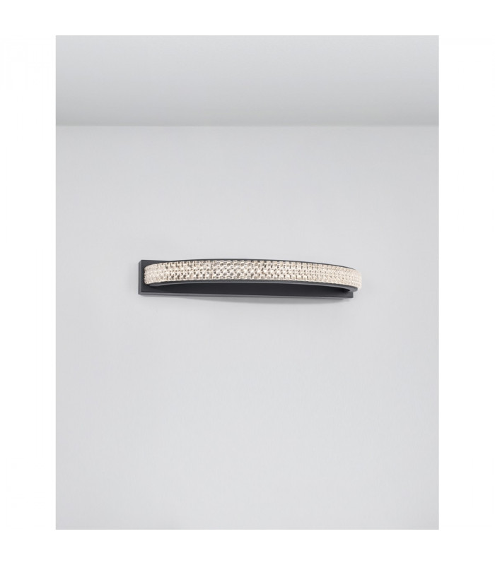 Grania Integrated LED Wall Lamp Sandy Black Aluminium LED 6.5W 400Lm 3000K-4