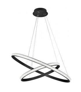 Nager Integrated LED Pendant Ceiling Light Dimmable Sandy Black Aluminium LED 45W 2737Lm 3000K-1