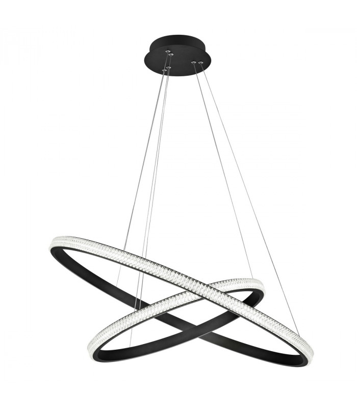 Nager Integrated LED Pendant Ceiling Light Dimmable Sandy Black Aluminium LED 45W 2737Lm 3000K-1