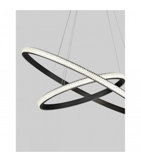 Nager Integrated LED Pendant Ceiling Light Dimmable Sandy Black Aluminium LED 45W 2737Lm 3000K-2