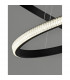Nager Integrated LED Pendant Ceiling Light Dimmable Sandy Black Aluminium LED 45W 2737Lm 3000K-4