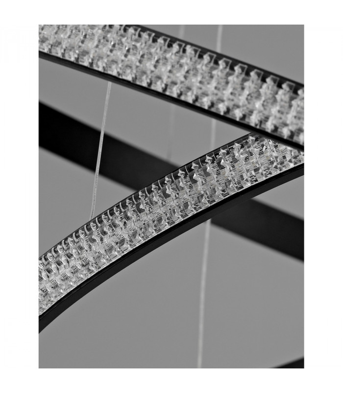 Nager Integrated LED Pendant Ceiling Light Dimmable Sandy Black Aluminium LED 45W 2737Lm 3000K-5