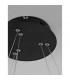 Nager Integrated LED Pendant Ceiling Light Dimmable Sandy Black Aluminium LED 45W 2737Lm 3000K-6