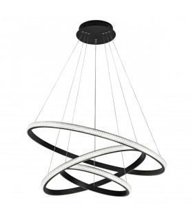 Nager Integrated LED Pendant Ceiling Light Dimmable Sandy Black Aluminium LED 62W 3586Lm 3000K-1