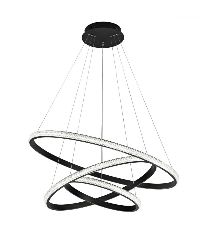 Nager Integrated LED Pendant Ceiling Light Dimmable Sandy Black Aluminium LED 62W 3586Lm 3000K-1