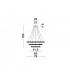 Nager Integrated LED Pendant Ceiling Light Dimmable Sandy Black Aluminium LED 62W 3586Lm 3000K-4