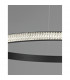 Nager Integrated LED Pendant Ceiling Light Dimmable Sandy Black Aluminium LED 29W 1684Lm 3000K-3