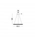 Nager Integrated LED Pendant Ceiling Light Dimmable Sandy Black Aluminium LED 29W 1684Lm 3000K-4