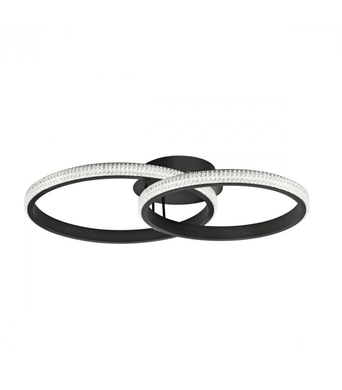 Nager Integrated LED Semi Flush Light Sandy Black Aluminium LED 28W 1681Lm 3000K-1