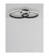 Nager Integrated LED Semi Flush Light Sandy Black Aluminium LED 28W 1681Lm 3000K-3