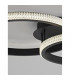Nager Integrated LED Semi Flush Light Sandy Black Aluminium LED 28W 1681Lm 3000K-6