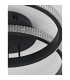 Nager Integrated LED Semi Flush Light Sandy Black Aluminium LED 28W 1681Lm 3000K-7