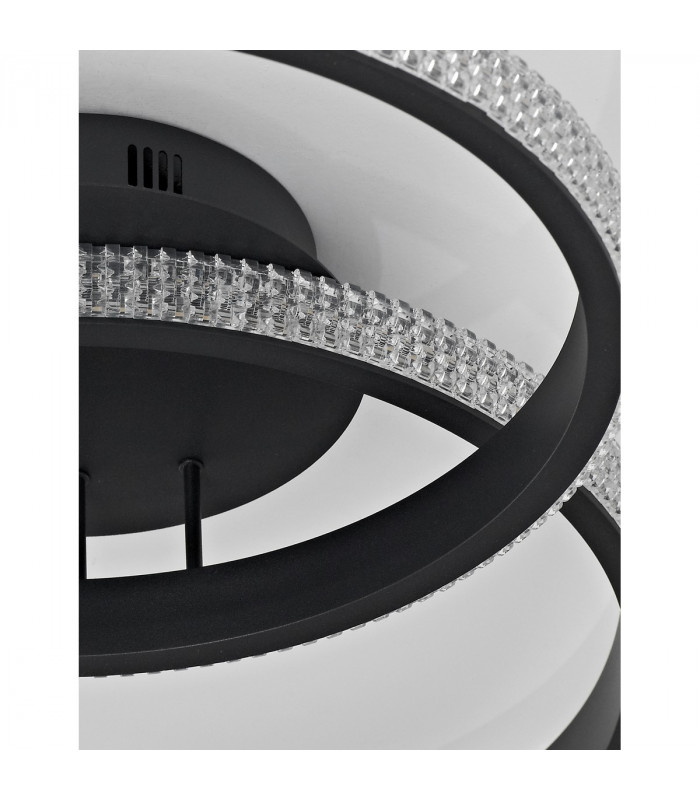 Nager Integrated LED Semi Flush Light Sandy Black Aluminium LED 28W 1681Lm 3000K-7