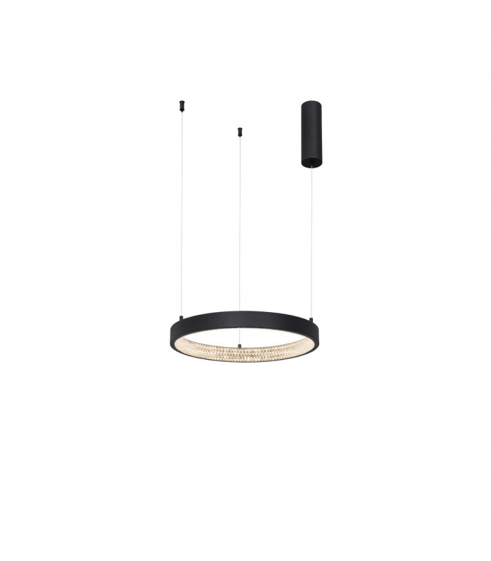 Preston 40cm Integrated LED Pendant Ceiling Light Dimmable Sandy Black Aluminium LED 25W 1800Lm 3000K-1