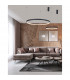 Preston 40cm Integrated LED Pendant Ceiling Light Dimmable Sandy Black Aluminium LED 25W 1800Lm 3000K-2