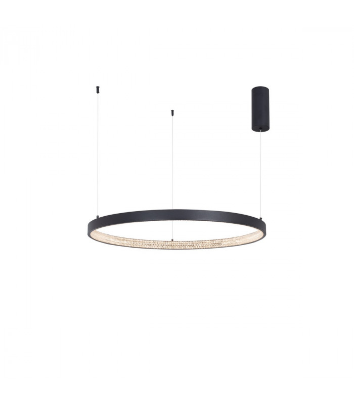 Preston 80cm Integrated LED Pendant Ceiling Light Dimmable Sandy Black Aluminium LED 50W 2727Lm 3000K-1