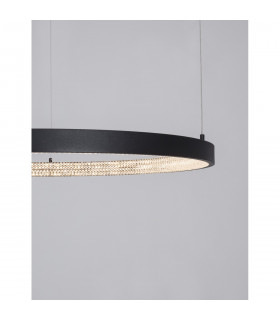 Preston 80cm Integrated LED Pendant Ceiling Light Dimmable Sandy Black Aluminium LED 50W 2727Lm 3000K-2
