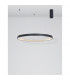 Preston 80cm Integrated LED Pendant Ceiling Light Dimmable Sandy Black Aluminium LED 50W 2727Lm 3000K-4