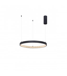Preston 60cm Integrated LED Pendant Ceiling Light Dimmable Sandy Black Aluminium LED 37W 2264Lm 3000K-1