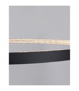 Preston 110cm Integrated LED Pendant Ceiling Light Dimmable Sandy Black Aluminium LED 60W 4030Lm 3000K-2