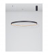Preston 110cm Integrated LED Pendant Ceiling Light Dimmable Sandy Black Aluminium LED 60W 4030Lm 3000K-4