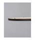 Preston 110cm Integrated LED Pendant Ceiling Light Dimmable Sandy Black Aluminium LED 60W 4030Lm 3000K-5