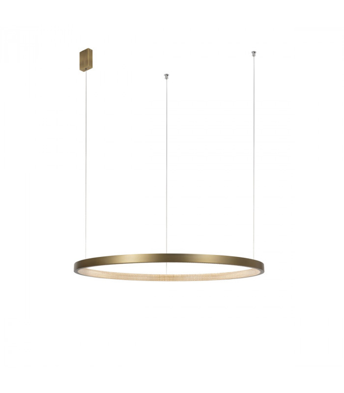 Vegas 108cm Integrated LED Pendant Ceiling Light Antique Brass Aluminium LED 35W 1900Lm 3000K-1