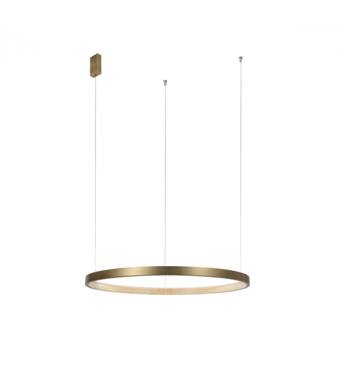 Vegas 85cm Integrated LED Pendant Ceiling Light Antique Brass Aluminium LED 30W 1650Lm 3000K-1