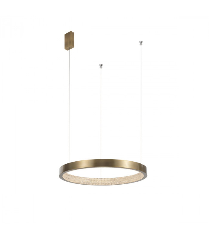 Vegas 65cm Integrated LED Pendant Ceiling Light Antique Brass Aluminium LED 23W 1265Lm 3000K-1