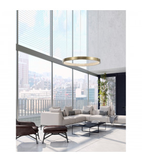 Vegas 65cm Integrated LED Pendant Ceiling Light Antique Brass Aluminium LED 23W 1265Lm 3000K-2