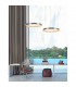 Vegas 45cm Integrated LED Pendant Ceiling Light Antique Brass Aluminium LED 18W 1020Lm 3000K-2