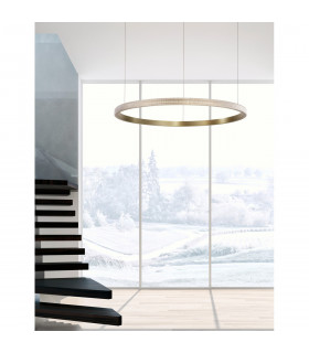Orlando 108cm Integrated LED Pendant Ceiling Light Antique Brass Aluminium LED 35W 1900Lm 3000K-2