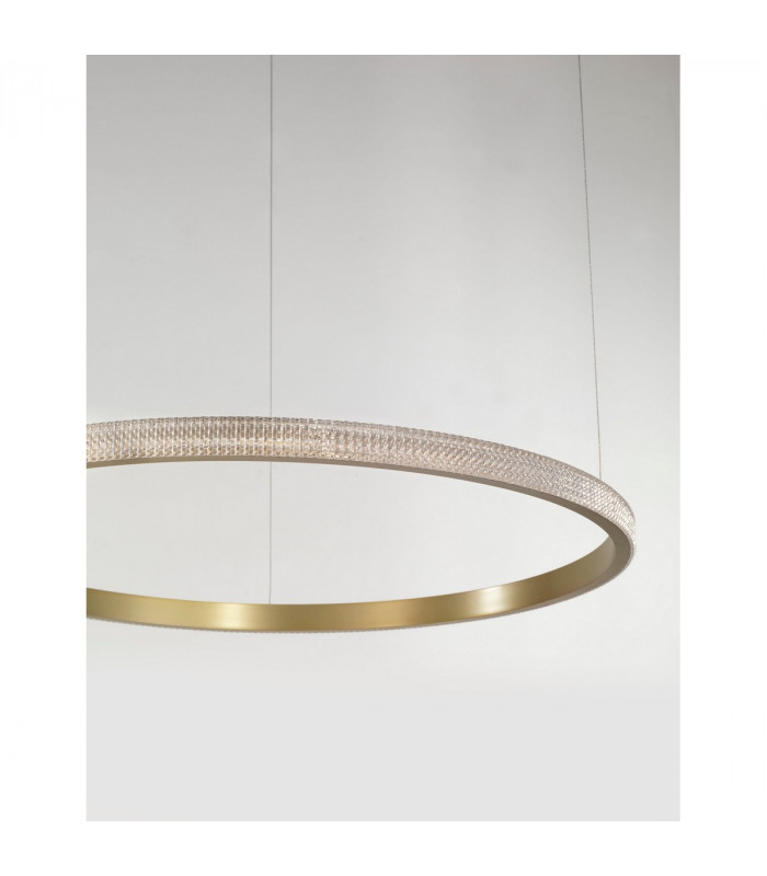 Orlando 108cm Integrated LED Pendant Ceiling Light Antique Brass Aluminium LED 35W 1900Lm 3000K-3