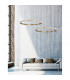 Orlando 85cm Integrated LED Pendant Ceiling Light Antique Brass Aluminium LED 30W 1650Lm 3000K-2