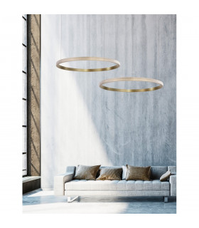 Orlando 85cm Integrated LED Pendant Ceiling Light Antique Brass Aluminium LED 30W 1650Lm 3000K-2