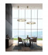 Orlando 65cm Integrated LED Pendant Ceiling Light Antique Brass Aluminium LED 23W 1265Lm 3000K-2