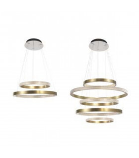 Oblix light Accessories Plate 1-3 rings Chrome Aluminium LED 75W Driver Included-2