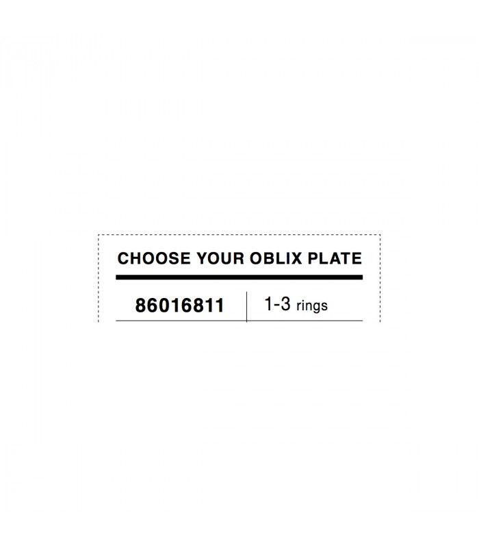 Oblix light Accessories Plate 1-3 rings Chrome Aluminium LED 75W Driver Included-3