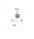 Mirano Wall Lamp Clear Structured Glass Brass Gold LED G9-5