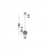 Mirano Globe Pendant Ceiling Light Clear Structured Glass Brushed Gold Steel LED G9-5